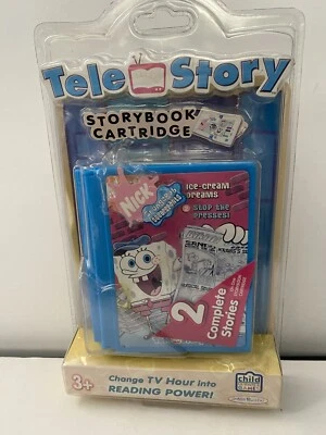 2006 Tele Story SpongeBob SquarePants Story Book Cartridge - New Sealed Package - Image 1 of 3