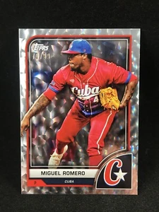 Miguel Romero 2023 Topps World Baseball Classic Cracked Ice /99 #12 Cuba - Picture 1 of 2