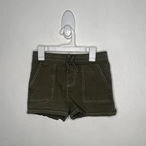Full Tilt Twill Shorts Girls Size Large 14-16 Elastic Waist Green - Picture 1 of 4