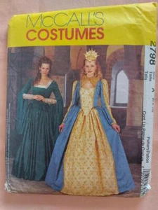 McCall's 2798 Misses' Elizabethan Costumes Pattern Size 6-8-10 - Foto 1 di 2