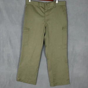 VTG Boy Scouts of America Uniform Pants Mens 36** Green Cargo 80s USA Union Made - Picture 1 of 13