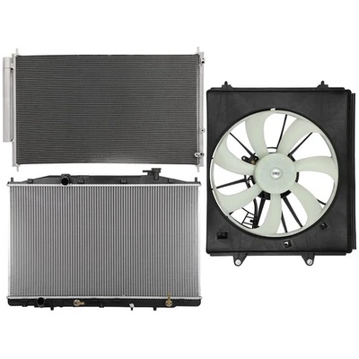 Radiator Condenser Cooling Fan Kit For 2011 2012-2017 Honda Odyssey 3.5L V6 - Image 1 of 4