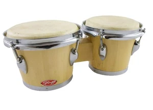 Vintage Stagg Traditional Tunable Wood Bongo Drums - Picture 1 of 13