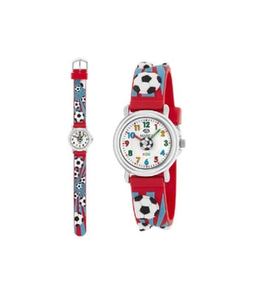 Reloj Marea Infantil Niño B37007/20 Balón de Fútbol Silicona Roja 27mm - Imagen 1 de 2
