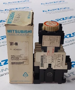 MITSUBISHI SRT-NN CONVERTIBLE Pneumatic TIME DELAY RELAY with CONTACTOR SR-N4 - Picture 1 of 8