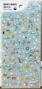 MIND WAVE Kawaii Animal Seal Sticker Food Sea Aquarium Summer Kids MADE IN JAPAN - Picture 1 of 3