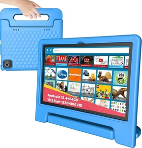 Kids Tablet 10 in, Android 13 with Kids Google Space, 4GB+64GB, Blue - Picture 1 of 6