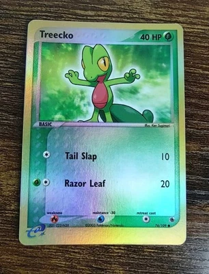 Pokemon EX Ruby and Sapphire Treecko 76/109 Reverse Holo LP - Image 1 of 4