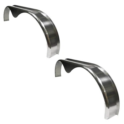 2 Pack - 69x6 Smooth Aluminum Tandem Axle Teardrop Fender Flares - Image 1 of 4