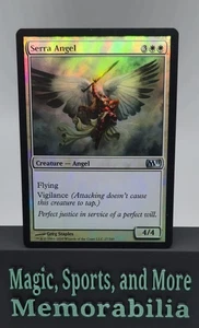 MTG Serra Angel Magic 2011 Foil Uncommon White Creature Magic The Gathering LP - Picture 1 of 2