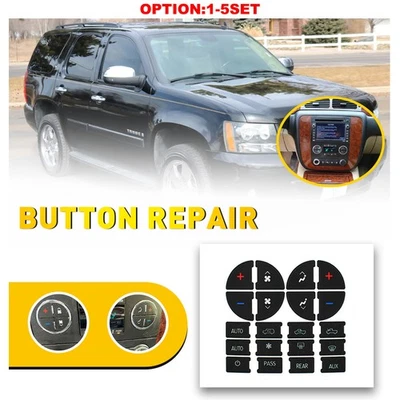 Button Repair Kit Window Switch Sticker For 06-14 GMC Yukon 07-10 Saturn Outlook - Image 1 of 4