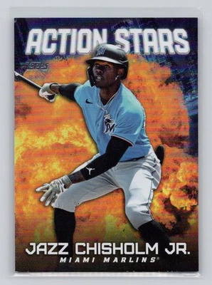 Jazz Chisholm Jr. 2023 Topps Update Series Baseball Action Stars #AS-30 Marlins - Image 1 of 2