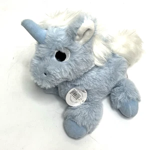 Floppies Blue Unicorn Plush Stuffed Animal Baby Toy by Manhattan Toys Lovie Tags - Picture 1 of 5