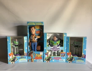 Lot of Vintage 1995 Toy Story Toys with Talking Woody and Buzz Lightyear - Picture 1 of 24