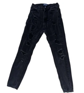 Black Ripped Wash Jeans - Picture 1 of 4
