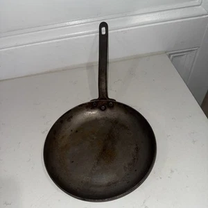 vintage bonjour Cast Iron Handle Carbon Steel Frying Pan - Picture 1 of 7