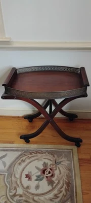 Servidor superior bandeja vintage Regency Foto 1 de 4