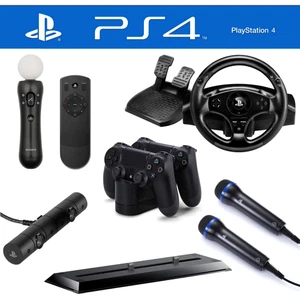 Sony Playstation 4 PS4 Accessori Controller Base Camera PS Move Microfono Stick - Foto 1 di 30