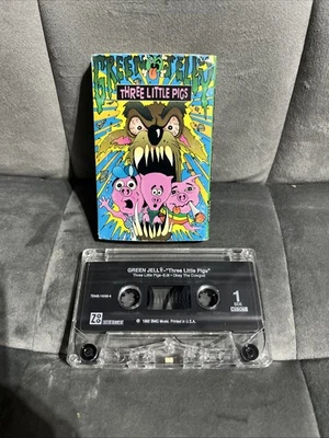 1992 GREEN JELLO Three Little Pigs / Obey The Cowgod Cassette Tape Single - Image 1 of 2