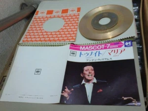 Andy Williams : Tonight / Maria ; Japan Nippon Columbia Gold Painted 7" 45 PS - Picture 1 of 4