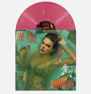 The Life of a Showgirl: Sequins Are Forever Magenta Glitter Vinyl AUTHENTIC - Image 1 of 3