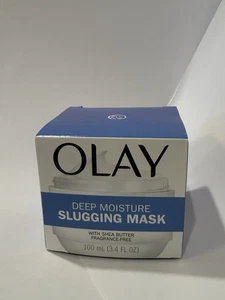 Olay Deep Moisture Slugging Mask Fragrance Free w/ Shea Butter 100 ml 3.4 fl oz - Picture 1 of 4
