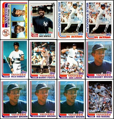 1982 Topps New York Yankees (60) Card Lot - Running Low – Final Chance to Ord... - Image 1 of 4