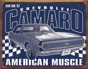 Letrero metálico Chevrolet Camaro '67 American Muscle 405 mm x 315 mm (de) ¡REBAJADO!! - Imagen 1 de 1