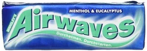 Wrigleys Airwaves Mentolo E Eucalyptus Gomma da Masticare 12er Pack - Bild 1 von 1