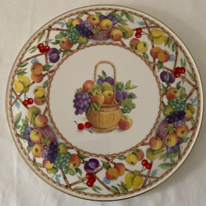 Royal Worcester Fruit Basket Pattern - Round Cake Stand / Plate