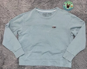 Patagonia Small Blue Regenerative Organic Pilot Cotton Sweatshirt Gray Pullover - Picture 1 of 10