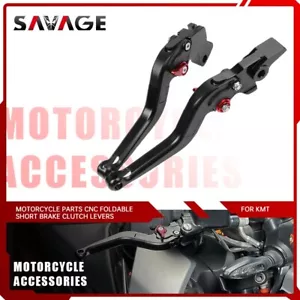 CNC Foldable Short Brake Clutch Levers For DUKE 390 2024 2025 390 DUKE - Picture 1 of 8