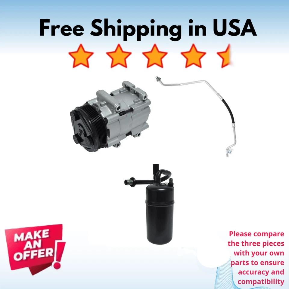 套件压缩机空调适合福特野马1994-1995 — 第 1/4 张图片