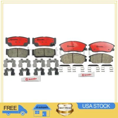 Se adapta a 2003 2004 2005 2006 2007 2008 2009 Kia Sorento 2X pastillas de freno delanteras traseras Foto 1 de 3