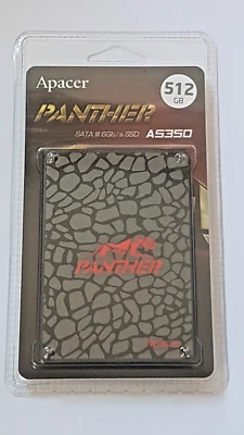 512 GB SATA III SSD Apacer Panther A5350 Pn 95.DB2E0.P100C 2.5 " Hard Drive New - Image 1 of 2