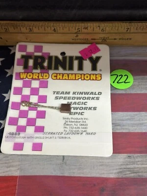 TEAM TRINITY 4080 Serrated Laydown Motor Brush Hard W/Single Shunt & Terminal - Image 1 of 4