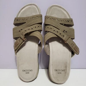 Earth Orgins Sedona Brown Women's Slip On Sandals Sz 10 - Picture 1 of 8