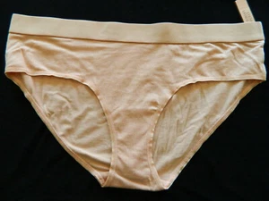 NEW Victoria Secret Hipster panty Beige size -Large elastic waist - Picture 1 of 3