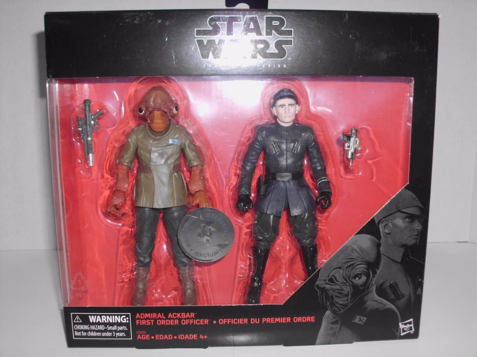 Toys R Us exclusivo Star Wars Black Series Ackbar & Imperial Officer *não é uma armadilha - Imagem 1 de 1
