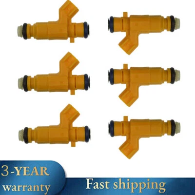 Inyector de combustible 6 piezas FJ1114 para Chevrolet Vectra Saab 9-3 2,8 l V6 Turbo 12581682 Foto 1 de 4