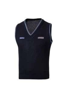 Chaleco de algodón tejido Sparco Martini Racing 100 % algodón azul marino XS-XXXL - Imagen 1 de 3