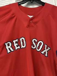 BOSTON RED SOX RED HOME MAJESTIC PULLOVER JERSEY COOL BASE MENS MEDIUM VGUC - Picture 1 of 11
