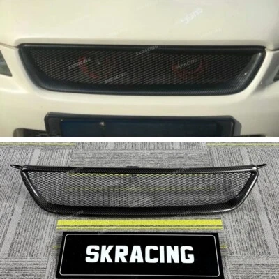 Front Bumper Real Carbon Fiber Grill Metal Mesh Fit For Lexus IS300 2001-2005 - Image 1 of 4