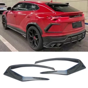 For LAMBORGHINI URUS 2018-2023 Carbon Fiber Rear Bumper Side Vent Cover Trim - Picture 1 of 6