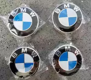 BMW WHEEL CENTRE HUB CAPS x 4 68mm 1/2/3/4/5 series - Picture 1 of 3
