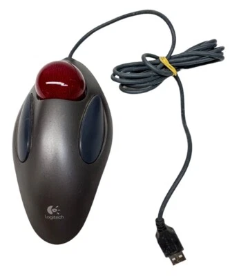 B10 Logitech Trackball Marble Mouse T-BB14 USB - Tested Works W/ball - Image 1 of 4