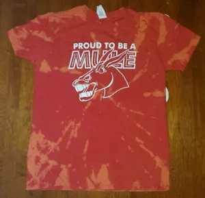 University of Central Missouri Proud to be a Mule T-Shirt Erwachsene M Batik rot - Bild 1 von 7