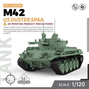 SSMODEL 538 1/120 TT Scale Railway Military Model Kit US M42 Duster SPAA - Picture 1 of 5