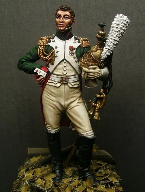 EK CASTINGS 54 MM COLONEL DES DRAGONS DE LA GARDE 1809 - Photo 1/2