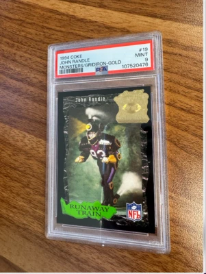 1994 coke monsters of the gridiron gold john randle psa 9 - Image 1 of 2